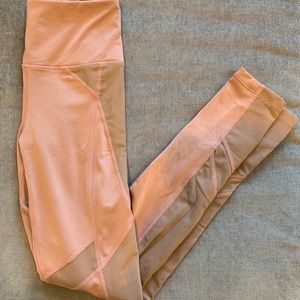 Free People blush/tan leggings size XS